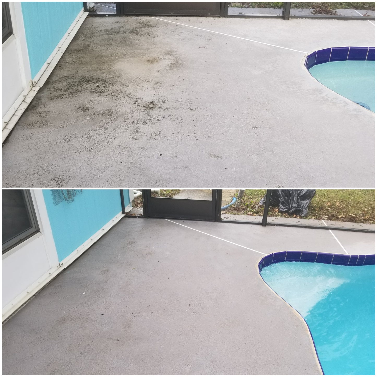Nettoyage de Dalle De Béton et Contour De Piscine